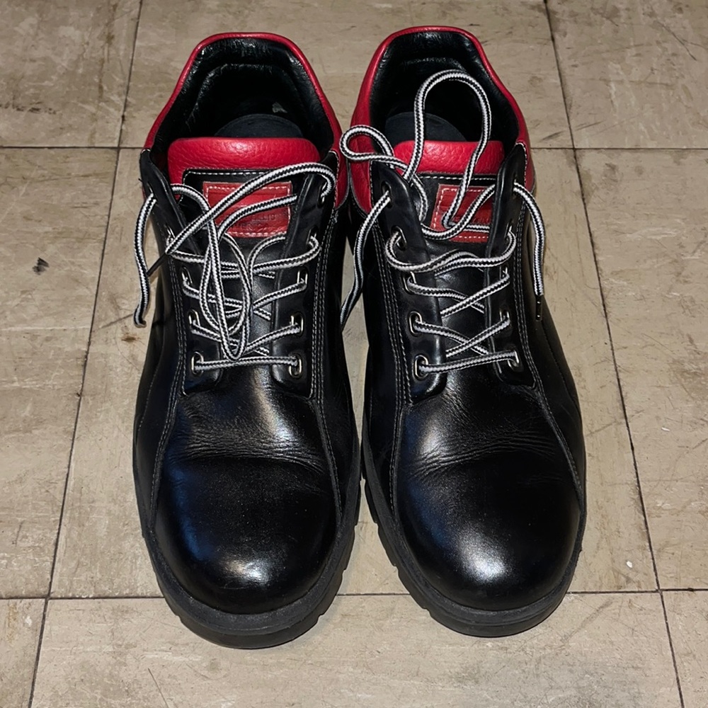 Perry Ellis Size 12. Men’s Boots Black and Red - 151762